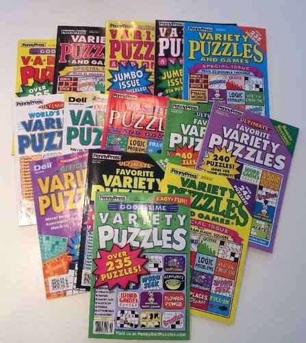 Lot of 5 Penny Press Variety Puzzle Books DELL **FAST SHIPPING* 2018 And Newer
