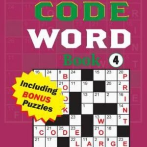 Large Print Code Word Book 4 by Jaja Books, Jaja Books, Like New Used, Free s...
