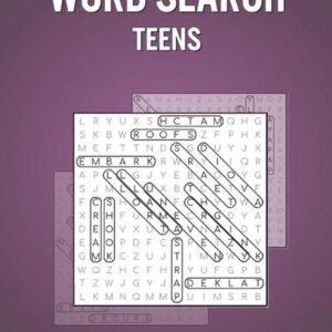 Word Search Teens: Fun Puzzle Book for Adults with 200 Puzzles and Solutions - A