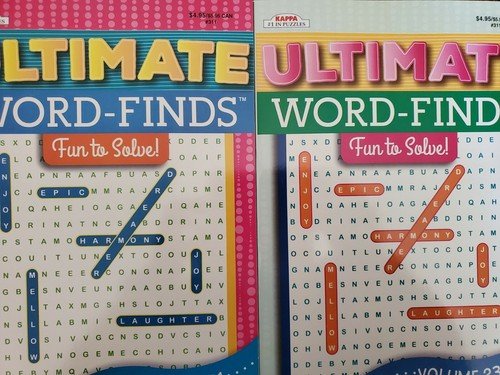 –Lot of 2 — Word Search Find Puzzle 2 Book Lot  Kappa Vol 231 & 232 New!!