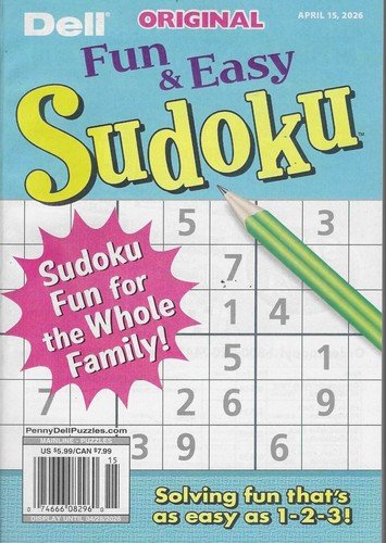 Dell Original Fun & Easy Sudoku Puzzles April 15th 2026