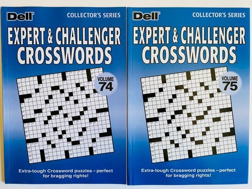 Lot of 2 Expert Challenger Crossword Sunday Dell Penny Press includes themed
