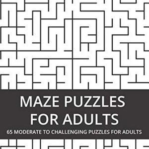 MAZE PUZZLES FOR ADULTS: 65 MODERATE TO CHALLENGING By Activity Banjo Debo Books