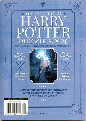 THE UNOFFICIAL HARRY POTTER PUZZLE BOOK 2022 Digest Size Mugglenet Fan Trivia