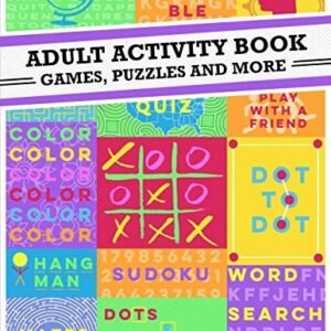 Adult Activity Book: An Adult Activity Book Featuring ... by Adult Activity Book