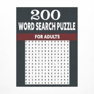 200 word search puzzle for adults