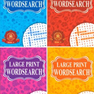 1 x LARGE PRINT WORD SEARCH PUZZLE A5 BOOK ACTIVITY ADULT SKILL LEVEL BUMPER