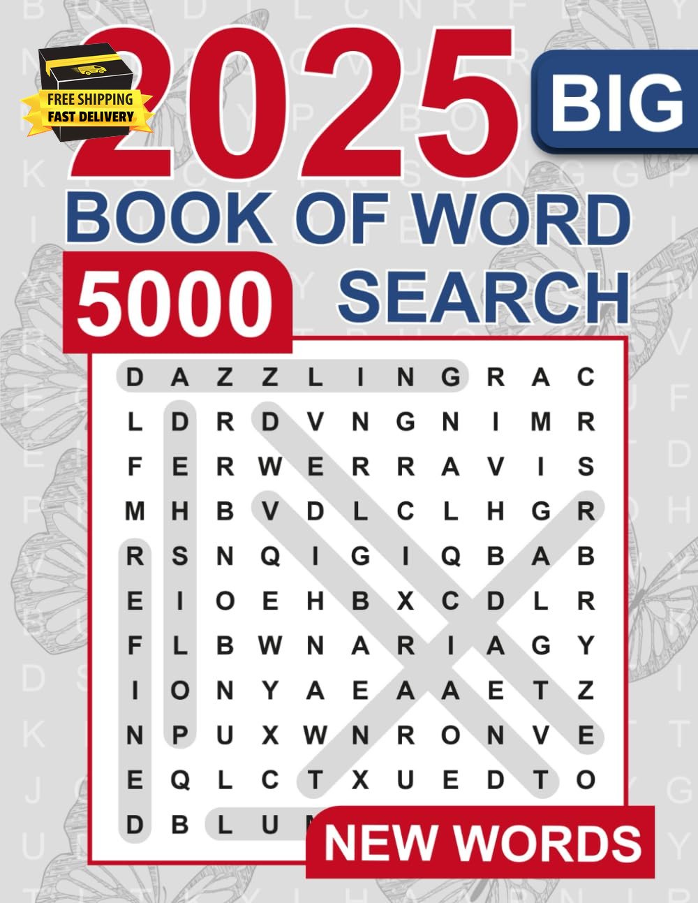 Big Book of Word Search – 5000 New Words: Relaxing Word Search Puzzle Book for A
