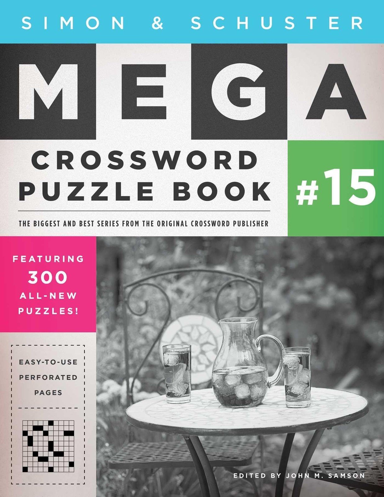 Simon & Schuster Mega Crossword Puzzle Book #15 – paperback Samson, John M.