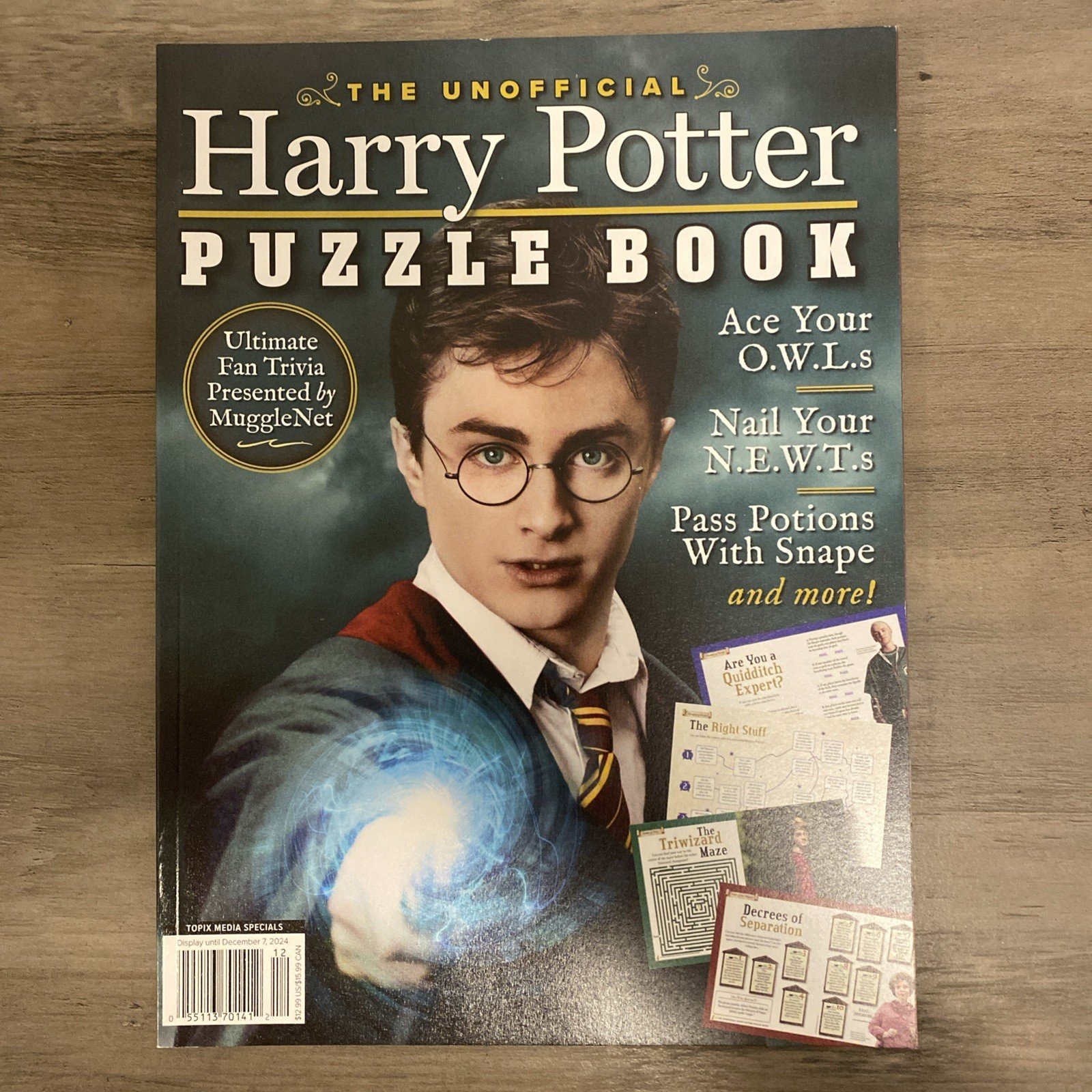 The Unofficial Harry Potter Puzzle Book Activity Book Magazine Fast Shipping!!!!