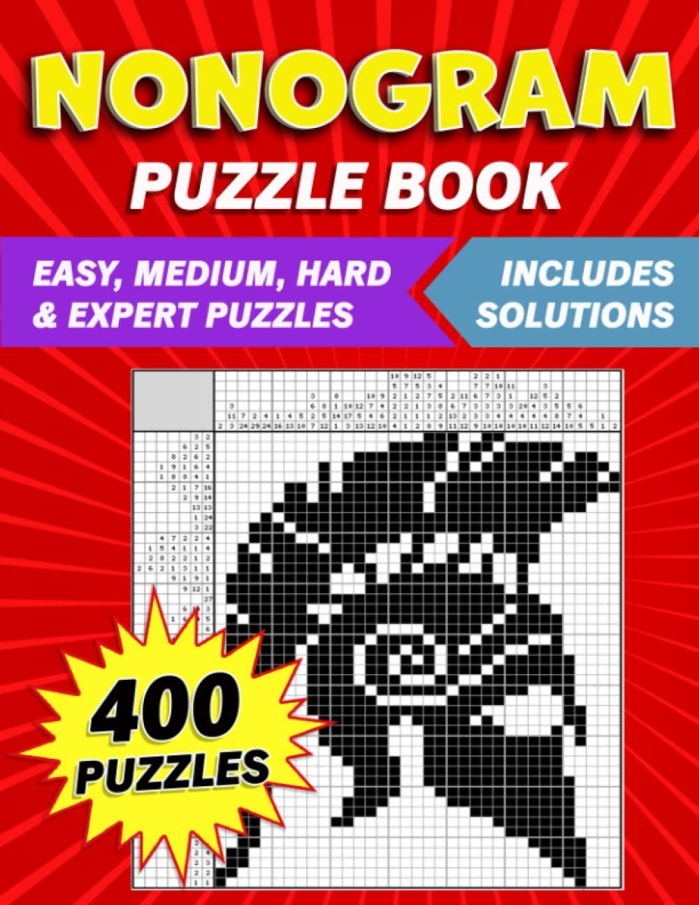 Nonogram Puzzle Book: 400 Challenging Puzzles: Train Your Brain and Improve Your
