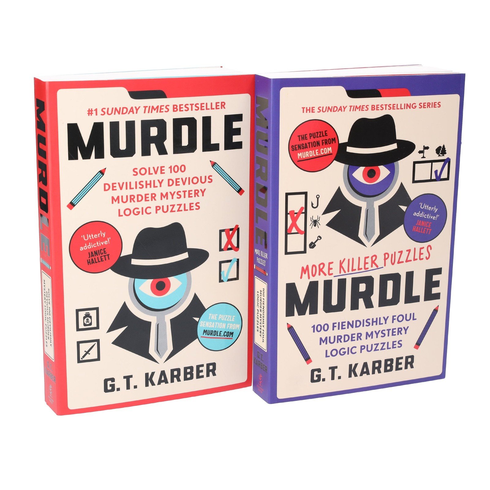 Murdle Puzzle Series By G.T Karber 2 Books Collection Set – Fiction – Paperback