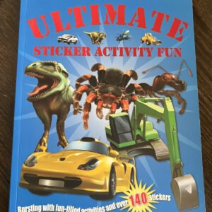 Ultimate Sticker Activity Fun Dinosaurs Bugs Cars Mazes Matching Games. NEW