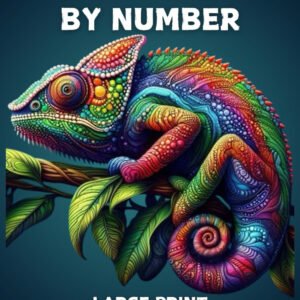 100 Page Color by Number Large Print Coloring Book for Adult: New100 Page Large