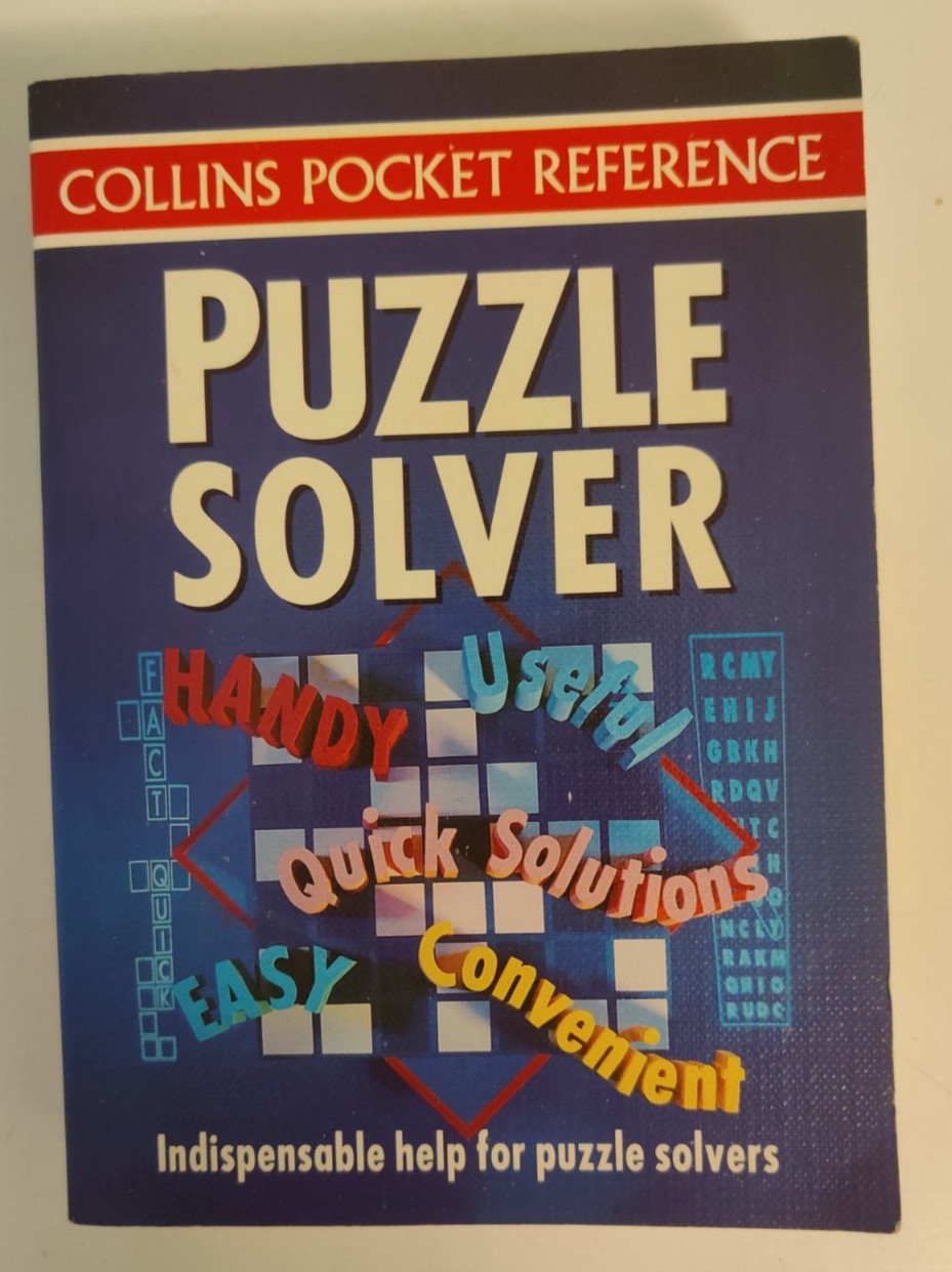 Puzzle Solver Indispensable Help For Puzzle Solvers By Collins Pocket Reference