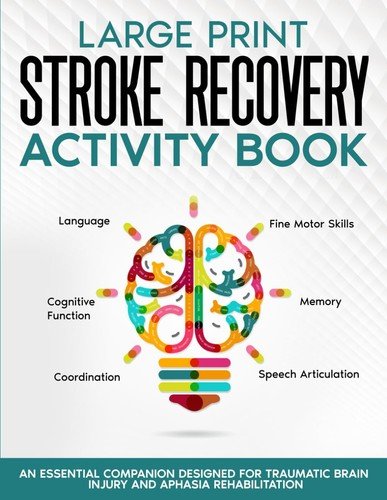 Stroke Recovery Activity Book – Large Print: Activities and Puzzles  – Paperback