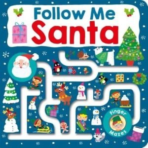 Maze Book Follow Me Santa Roger Priddy Board Book