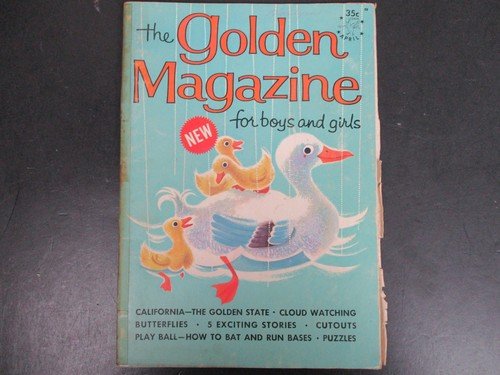The Golden Magazine April 1964 Ducklings Childrens Stories Puzzles