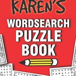 KAREN'S WORDSEARCH PUZZLE BOOK By Clarity Media **BRAND NEW**