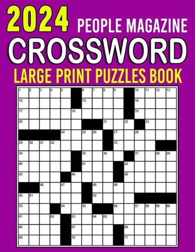 2024 People Magazine Crossword Puzzles Book Large Print: Boost Your Brainpowe…
