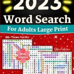 2023 word search for adults large print (Activity Book fo... by Publisher, Otoke
