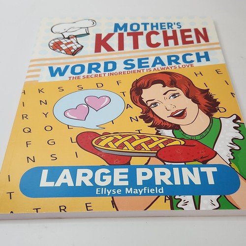 Mother’s Kitchen Word Search, Large Print