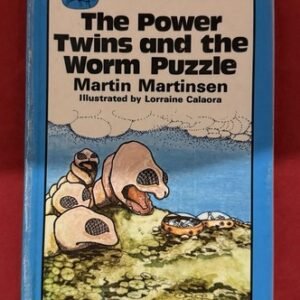 The Power Twins And The Worm Puzzle Paperback Book Retro Vintage 1976 (Lot 1170)