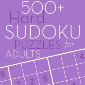500+ HARD SUDOKU PUZZLES FOR ADULTS: SUDOKU PUZZLE BOOKS **BRAND NEW**