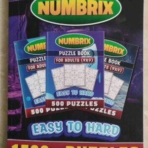 NUMBEIX Logic Puzzles 1500 Easy, Medium and Hard, Book For Adults Paperback 2023
