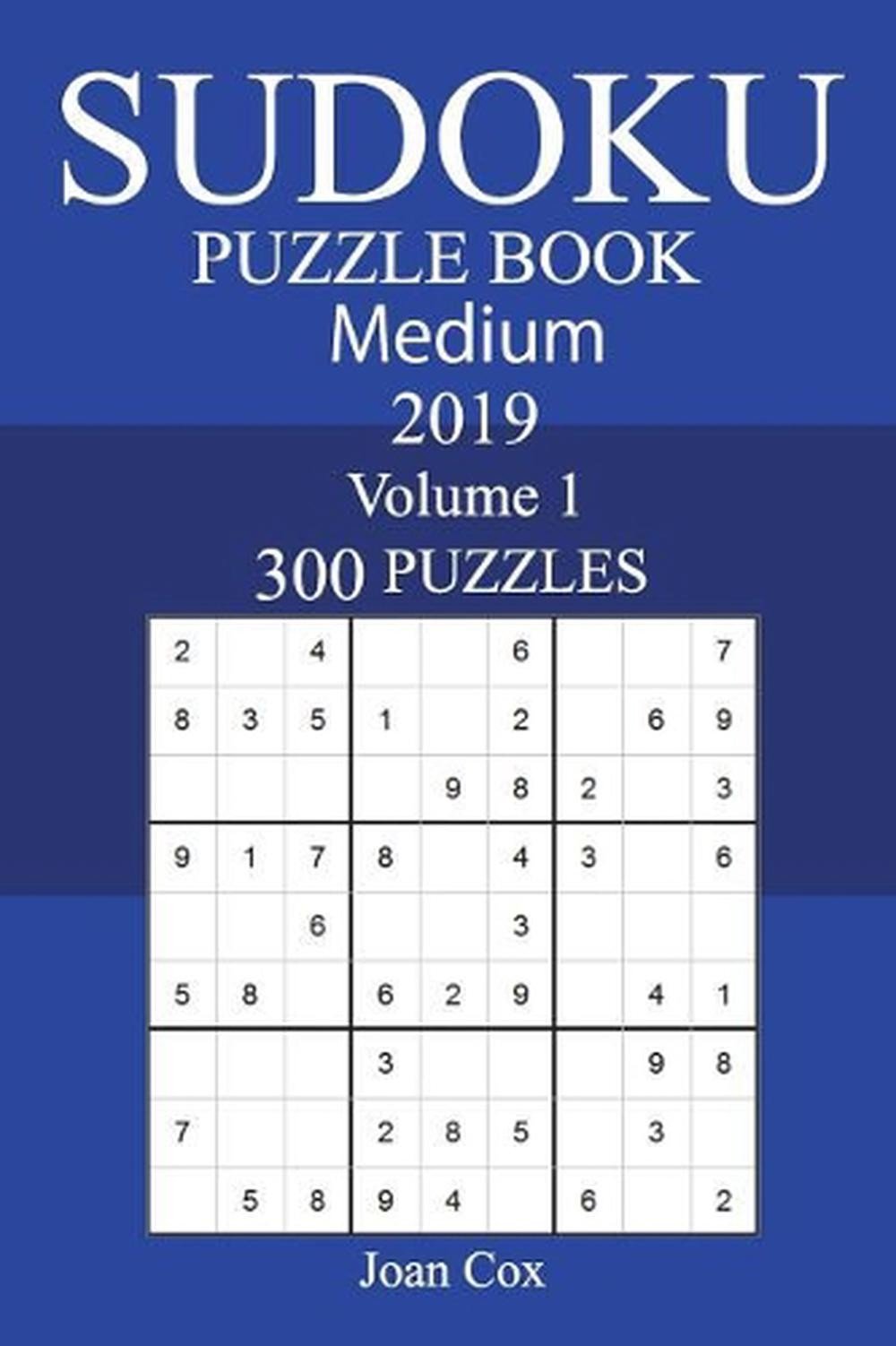 300 Medium Sudoku Puzzle Book 2019 by Joan Cox (English) Paperback Book