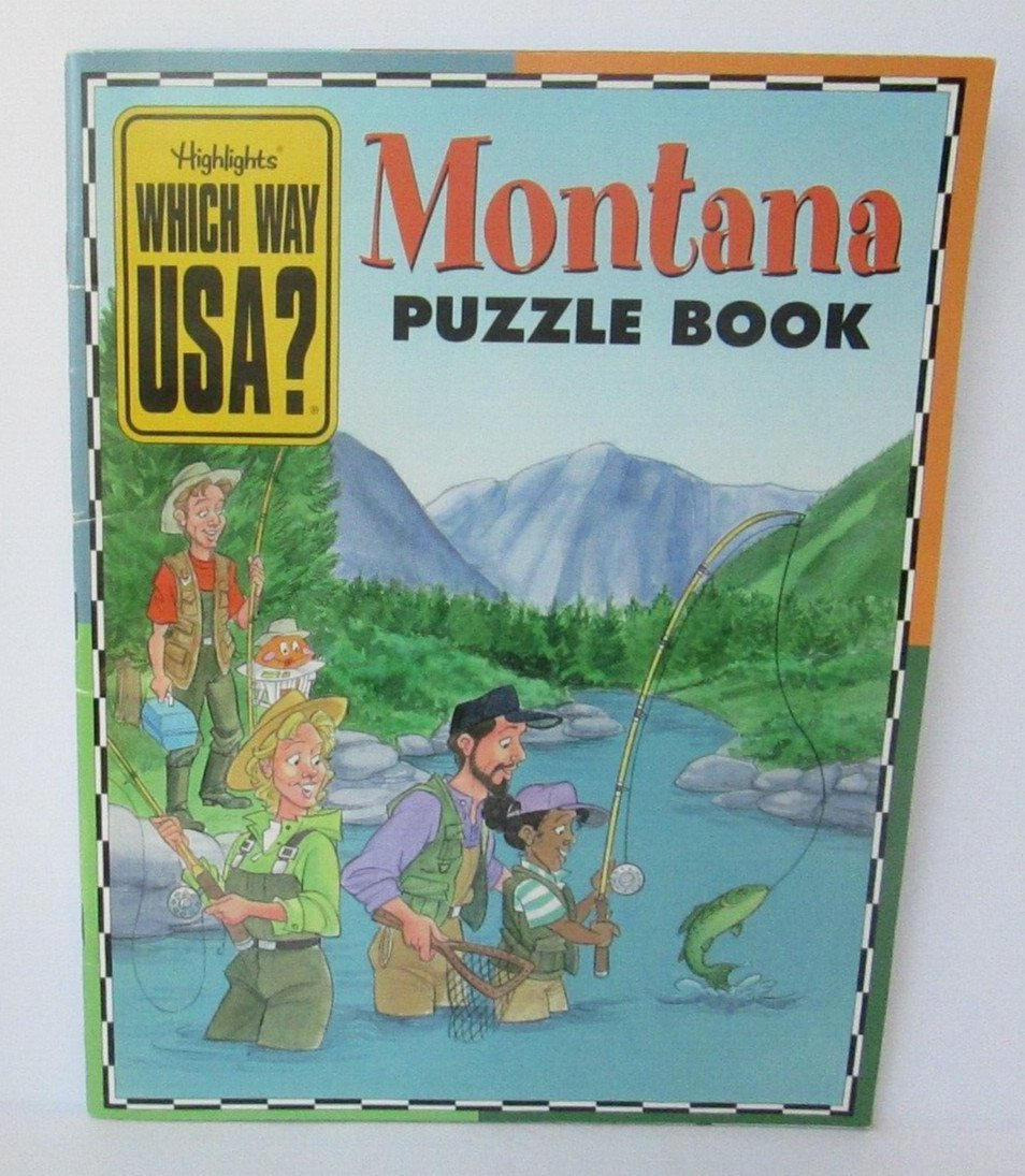 Unused MONTANA Highlights Which Way USA Puzzle Book Magazine No Map