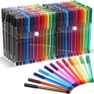 144 Pack Gel Pens for Adult Coloring Books 12 Colored Gel Pens Set Bulk Class...