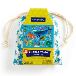 Under the Sea 36 Piece Puzzle for Kids Ocean Life Portable Fun Travel Game