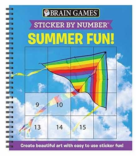 Brain Games – Sticker – Spiral-bound, by Publications International Ltd.; – Good