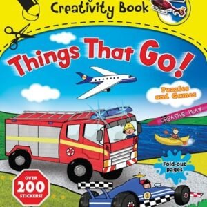 THINGS THAT GO!: WITH 200 STICKERS, PUZZLES AND GAMES, By Emily Stead **Mint**