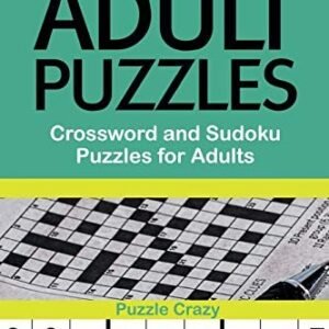 Adult Puzzles: Crossword and Sudoku P..., Crazy, Puzzle