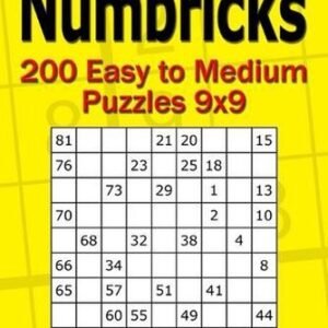 Numbricks puzzle book for adults: 200 Easy to Medium Puzzles 9x9 by Alena Gurin