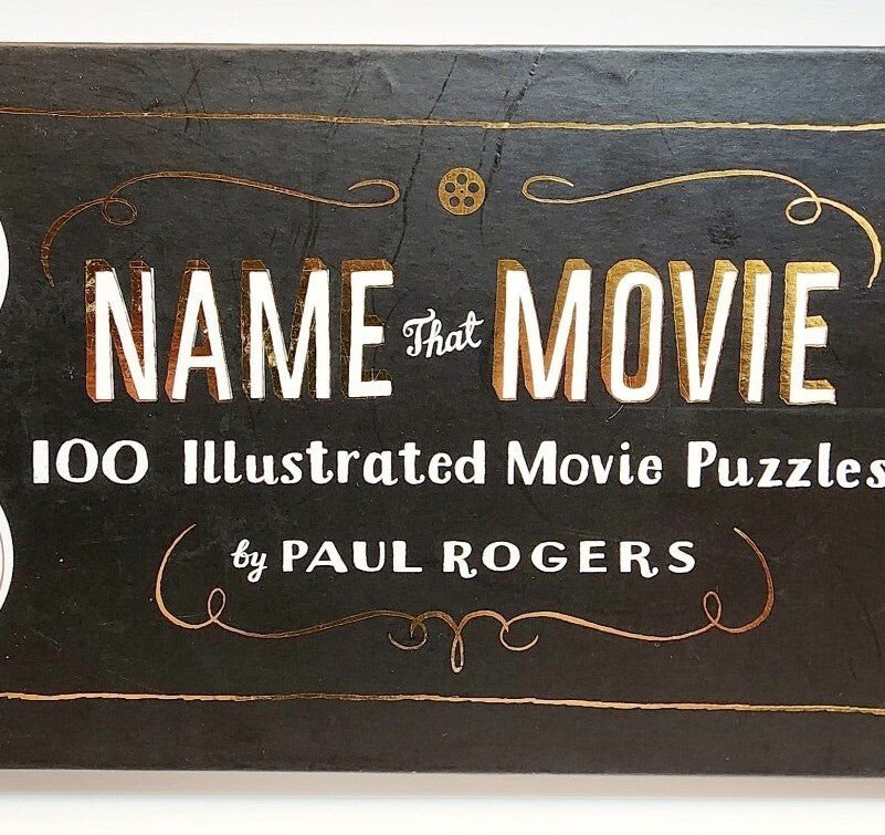 2012 Name That Movie 100 Illustrated Movie Puzzles Book HC Paul Rogers Chronicle