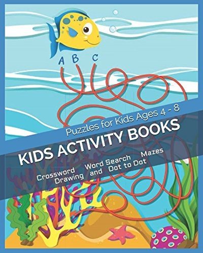 KIDS ACTIVITY BOOKS: PUZZLES FOR KIDS: CROSSWORD, WORD By Goldstar Workbooks NEW