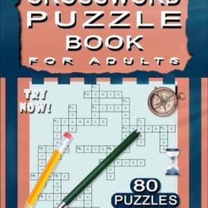 Crossword Puzzle Book for Adults: 80 Puzzles by Nimro Chay Paperback Book