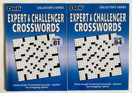 Lot of 2 Expert Challenger Crossword Sunday Dell Penny Press includes themed