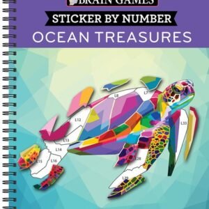 Brain Games - Sticker By Number: Ocean Treasures (Geometric Stickers)