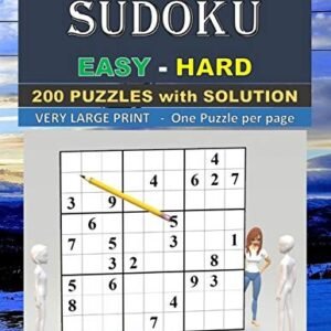 SUDOKU Easy - Hard - 200 PUZZLES WIT... by CRAFTERS, SUDOKU Paperback / softback
