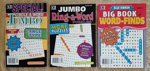 Word Search Seek Puzzle Book Lot Of 5 Books from  Kappa – Search Word Circle