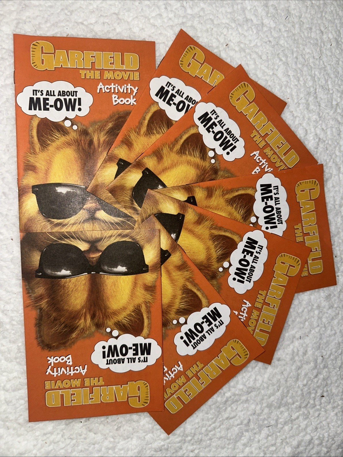 NEW Lot of GARFIELD Movie Promotional Small Word Seek Search Find Puzzle Books