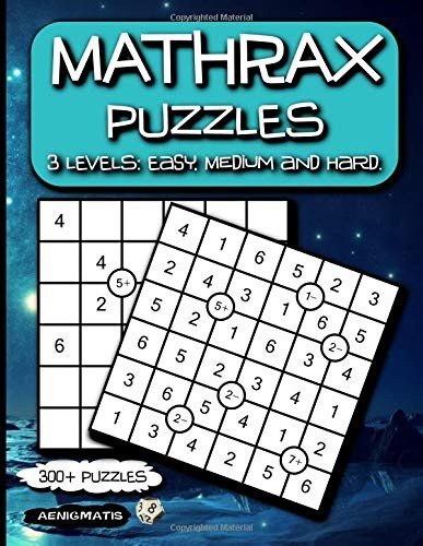 MATHRAX PUZZLES: 3 LEVELS: EASY, MEDIUM AND HARD. By Aenigmatis **BRAND NEW**