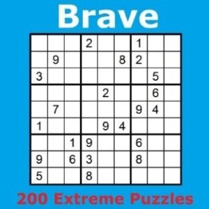 SUDOKU FOR THE BRAVE: 200 EXTREME PUZZLES By Charlie Jacobs **BRAND NEW**