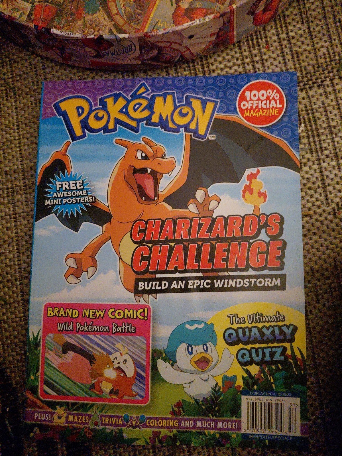 100% Official Pokemon Magazine 2025 Charizard’s Challenge Issue 13