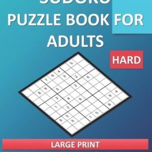 Hard Sudoku Puzzle Book for Adults - Large Print - 200 Puzzles: Brain Games - Gi