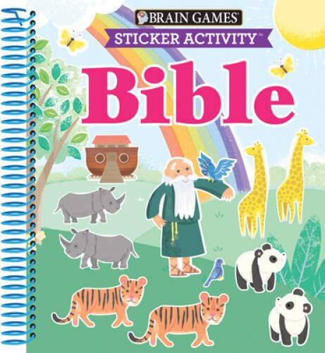 Brain Games – Sticker Activity: Bible (For Kids Ages 3-6) – VERY GOOD